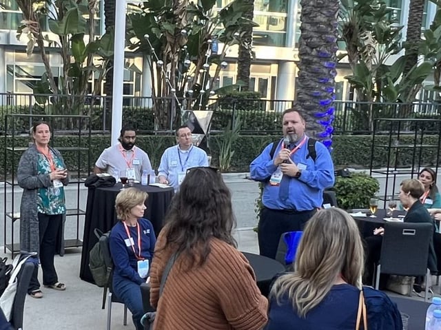 First time attendee reception at AASPA conference